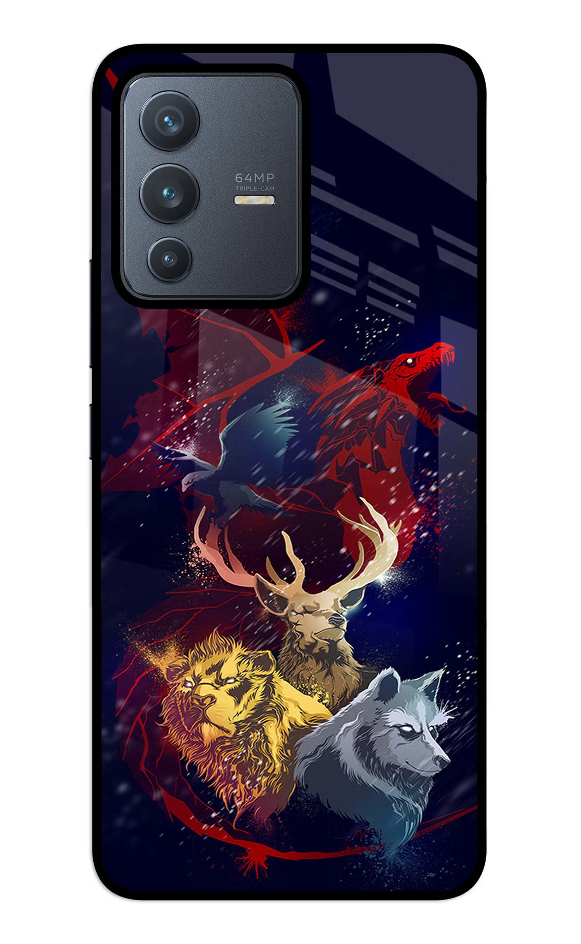 Game Of Thrones Vivo V23 5G Glass Case Back Cover by Casekaro