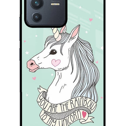 Unicorn Wallpaper Vivo V23 5G Glass Case