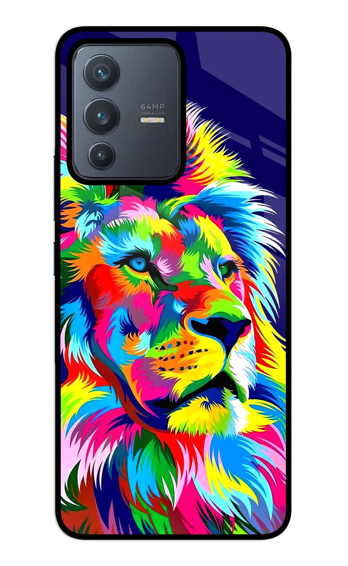 Vector Art Lion Vivo V23 5G Back Cover