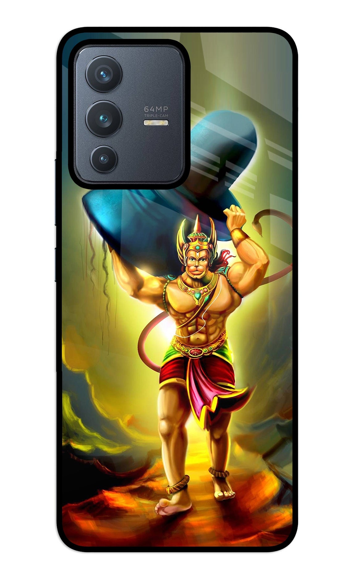 Lord Hanuman Vivo V23 5G Glass Case