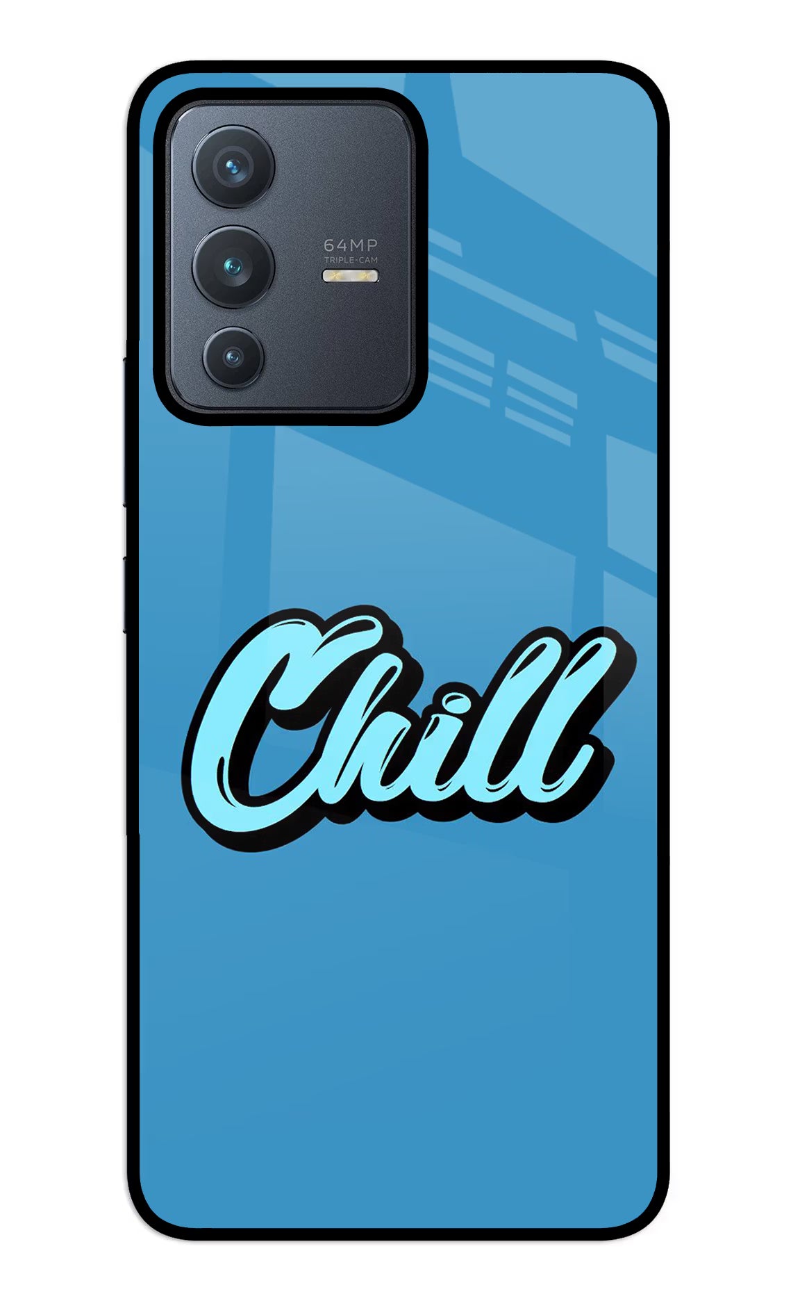 Chill Vivo V23 5G Glass Case Back Cover by Casekaro