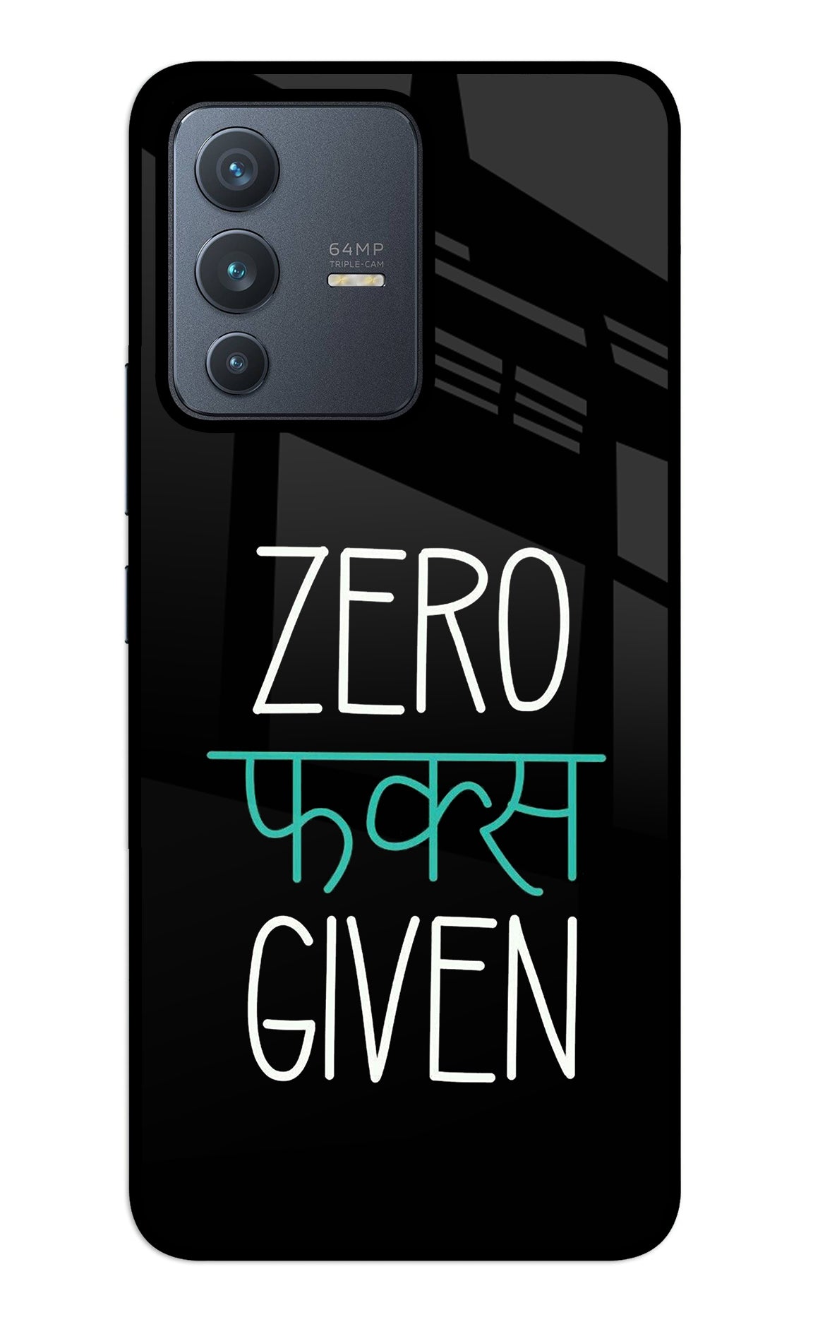 Zero Fucks Given Vivo V23 5G Glass Case