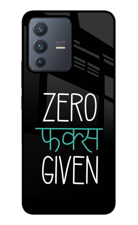 Zero Fucks Given Vivo V23 5G Glass Case