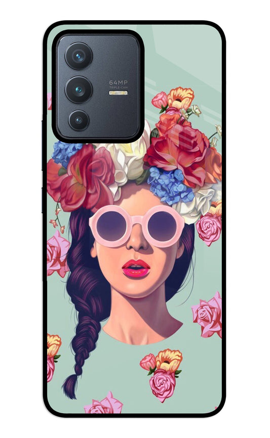 Pretty Girl Vivo V23 5G Glass Case