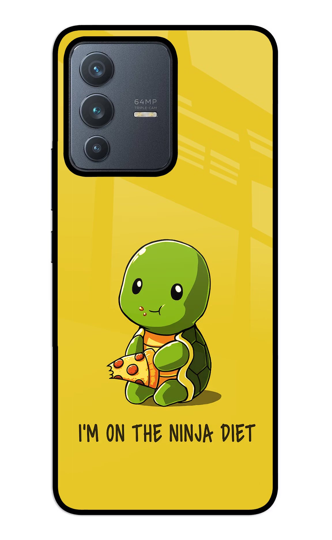 I'm on Ninja Diet Vivo V23 5G Glass Case Back Cover by Casekaro