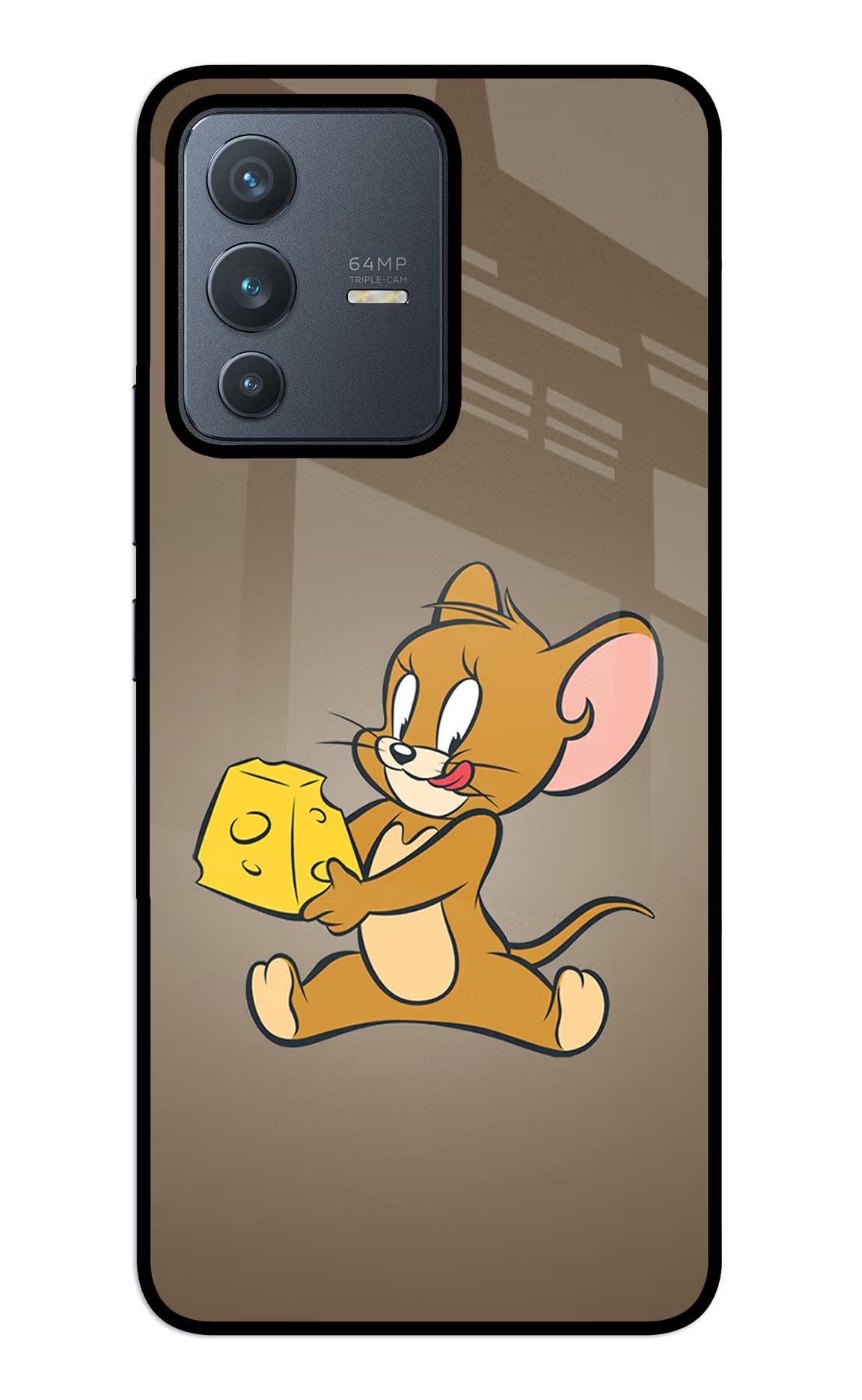 Jerry Vivo V23 5G Glass Case Back Cover by Casekaro