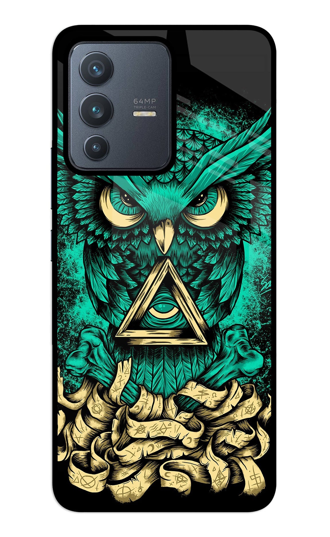 Green Owl Vivo V23 5G Glass Case