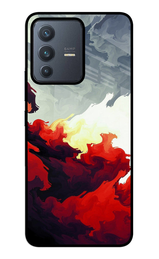 Fire Cloud Vivo V23 5G Glass Case