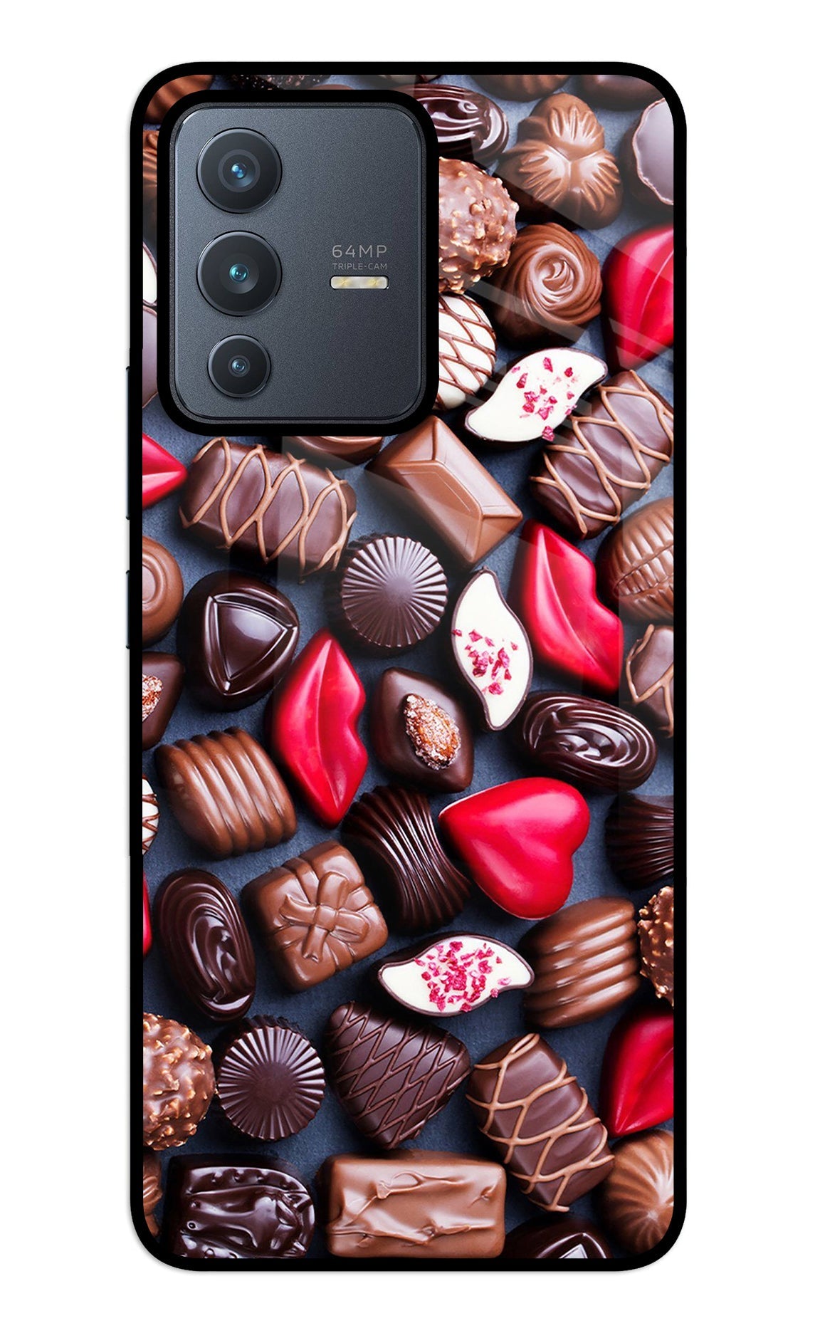 Chocolates Vivo V23 5G Glass Case