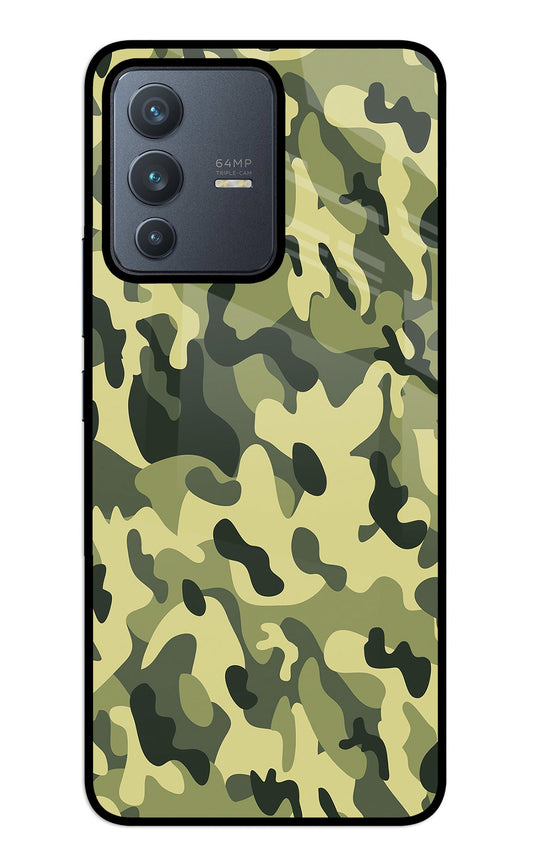 Camouflage Vivo V23 5G Glass Case