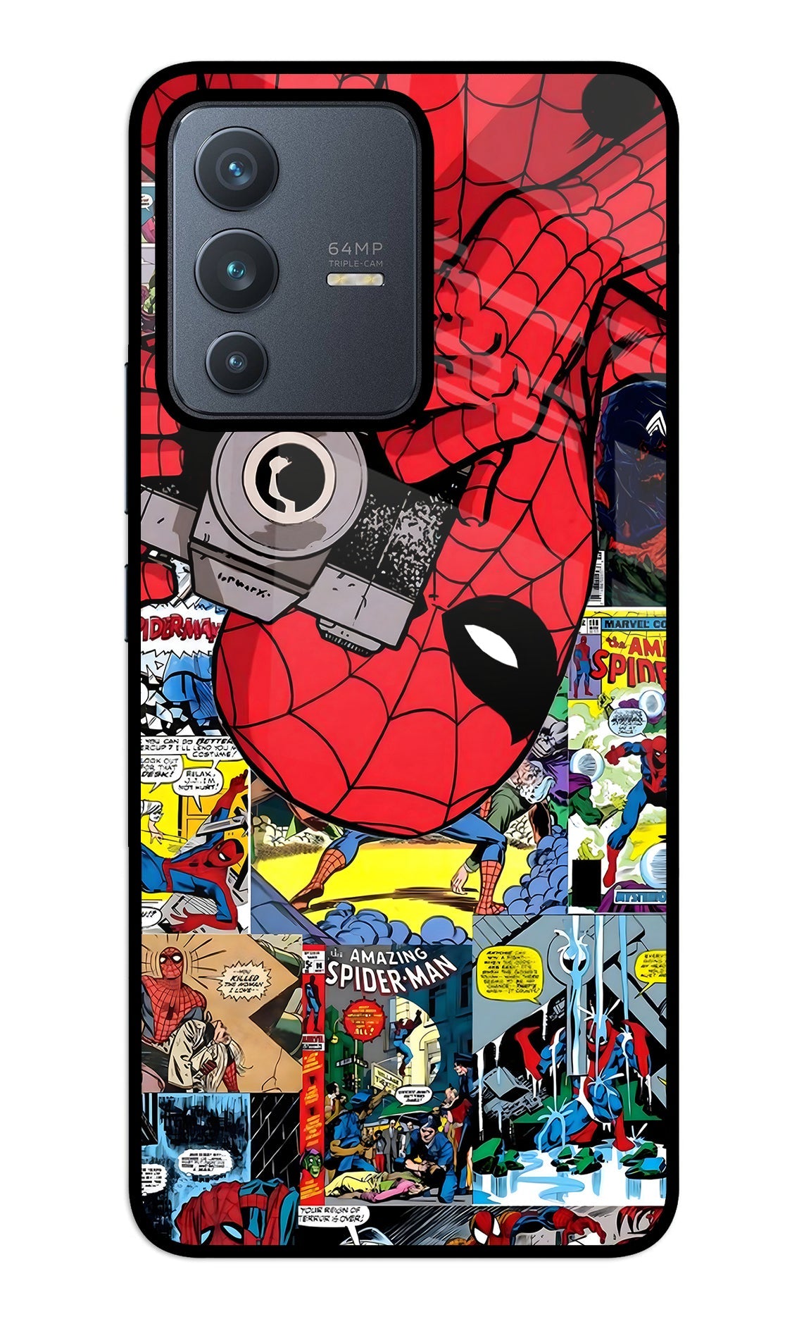 Spider Man Vivo V23 5G Glass Case