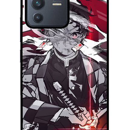 Demon Slayer Vivo V23 5G Glass Case