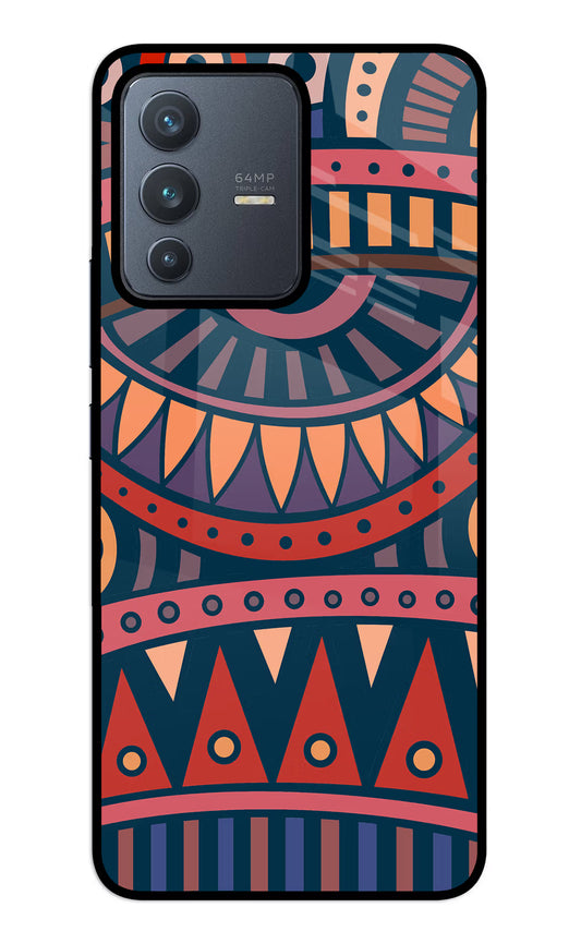 African Culture Design Vivo V23 5G Glass Case