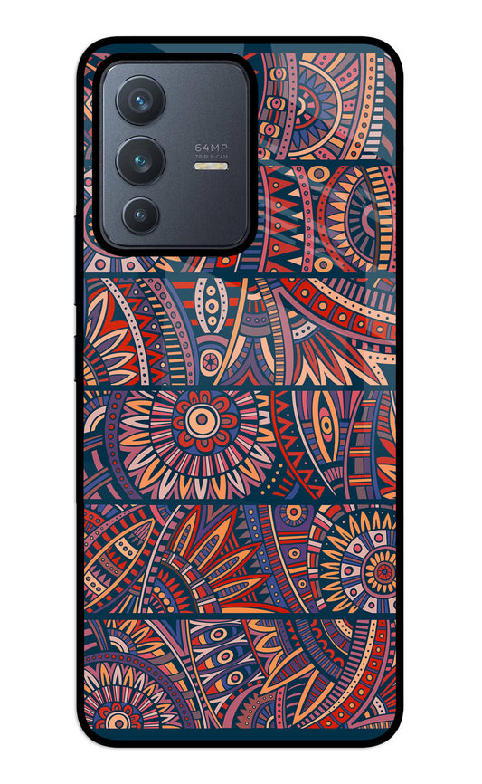 African Culture Design Vivo V23 5G Glass Case