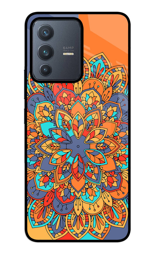 Color Mandala Vivo V23 5G Glass Case