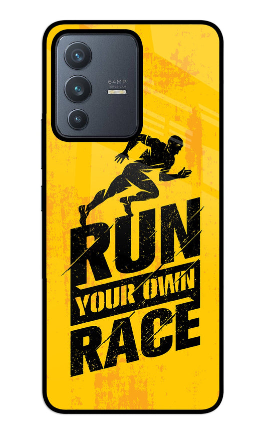 Run Your Own Race Vivo V23 5G Glass Case