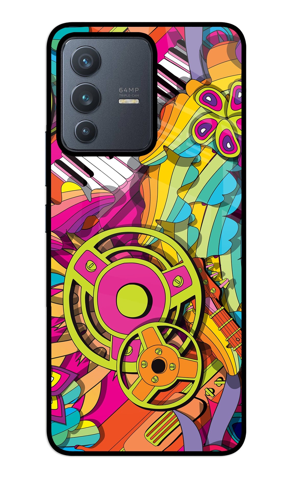 Music Doodle Vivo V23 5G Back Cover