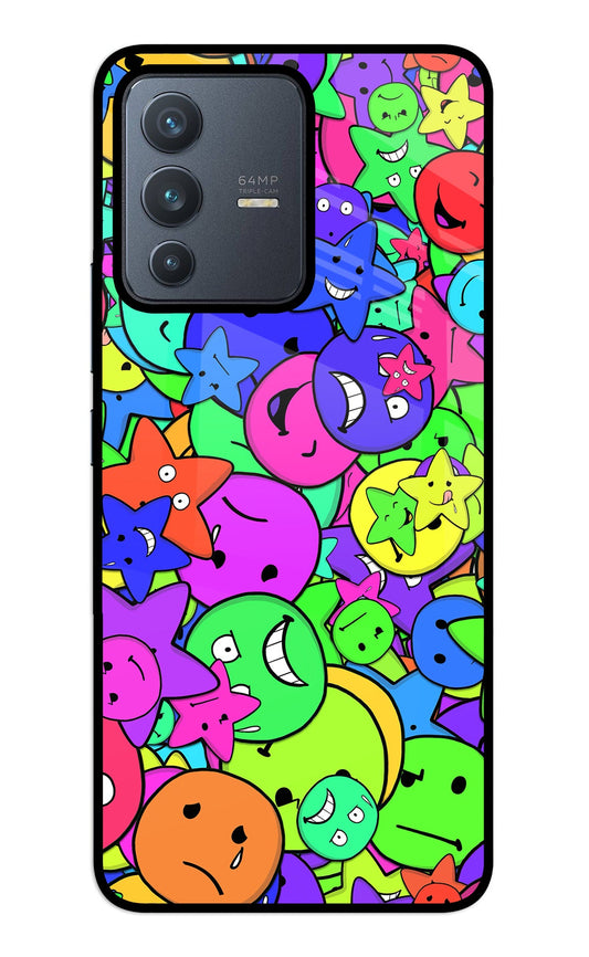 Fun Doodle Vivo V23 5G Glass Case