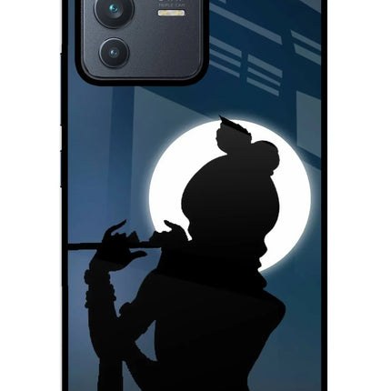 Shri Krishna Silhouette Vivo V23 5G Glass Case