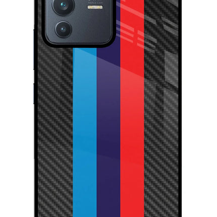 BMW Stripes Pattern Vivo V23 5G Glass Case