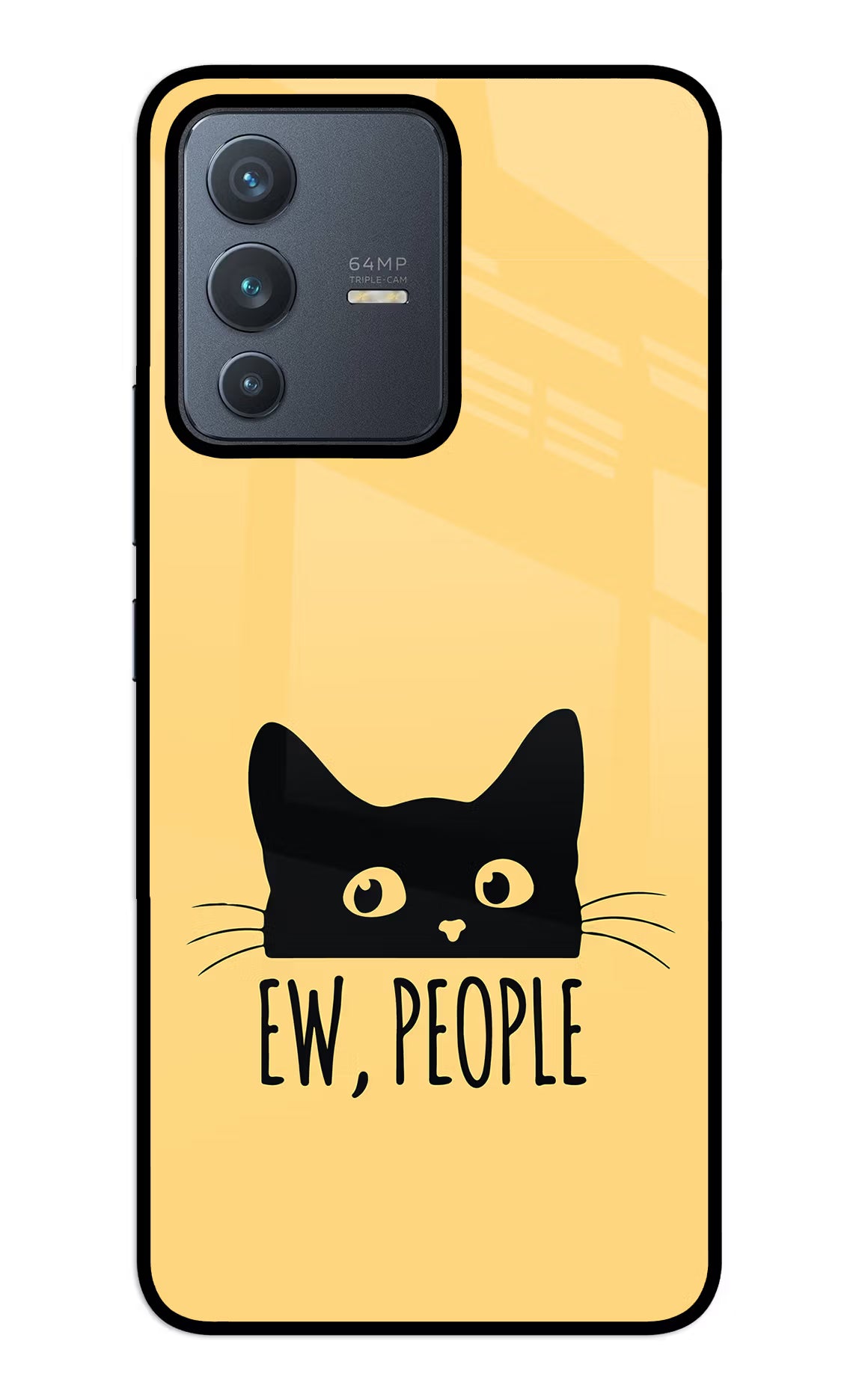 Ew People Catitude Vivo V23 5G Glass Case
