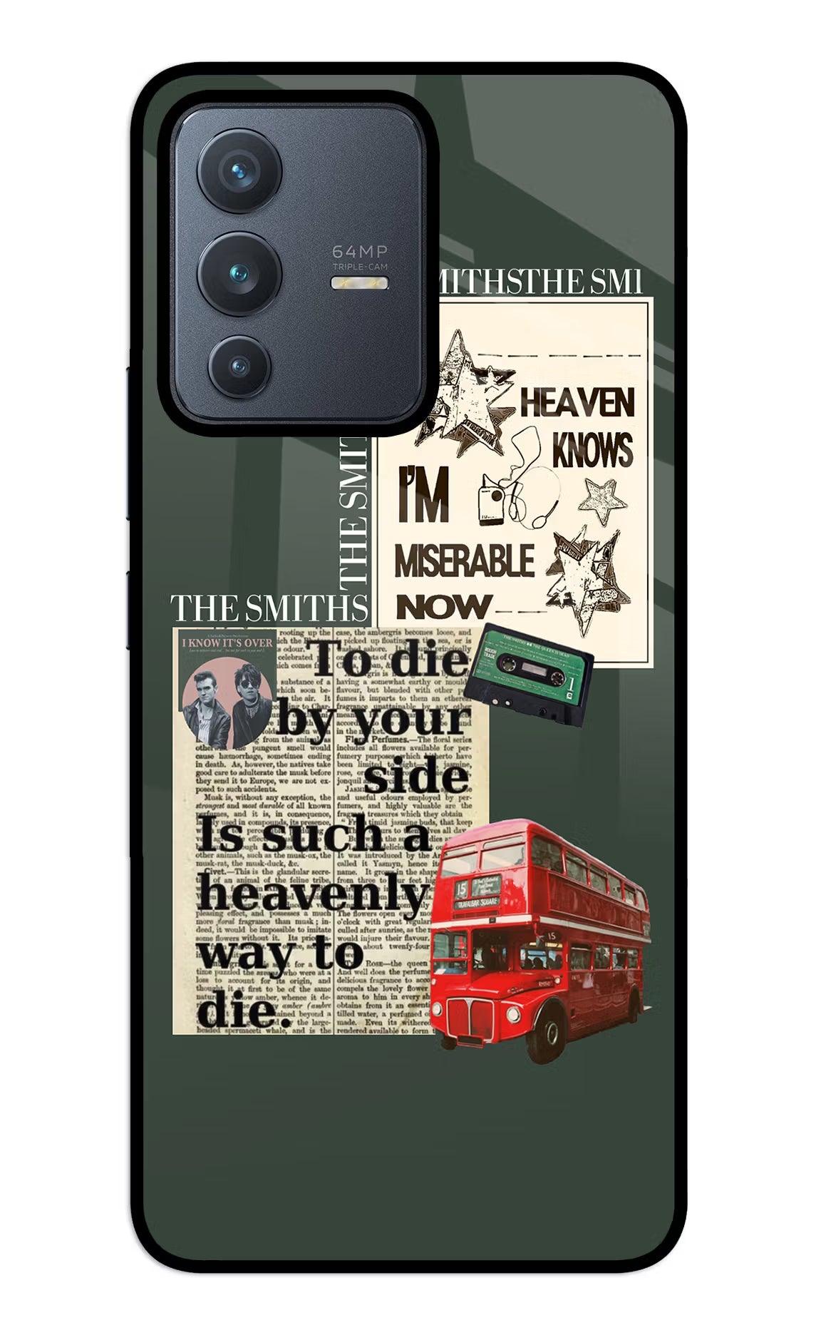 The Smiths Vivo V23 5G Glass Case Back Cover by Casekaro