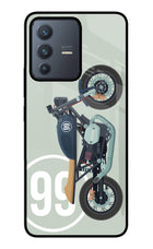 Classic Cafe Racer 99 Vivo V23 5G Glass Case
