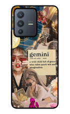 Gemini Zodiac Vivo V23 5G Glass Case