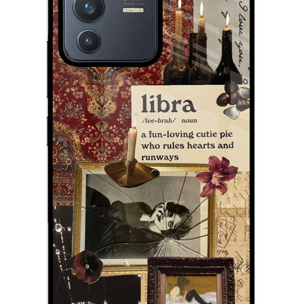 Libra Zodiac Vivo V23 5G Glass Case