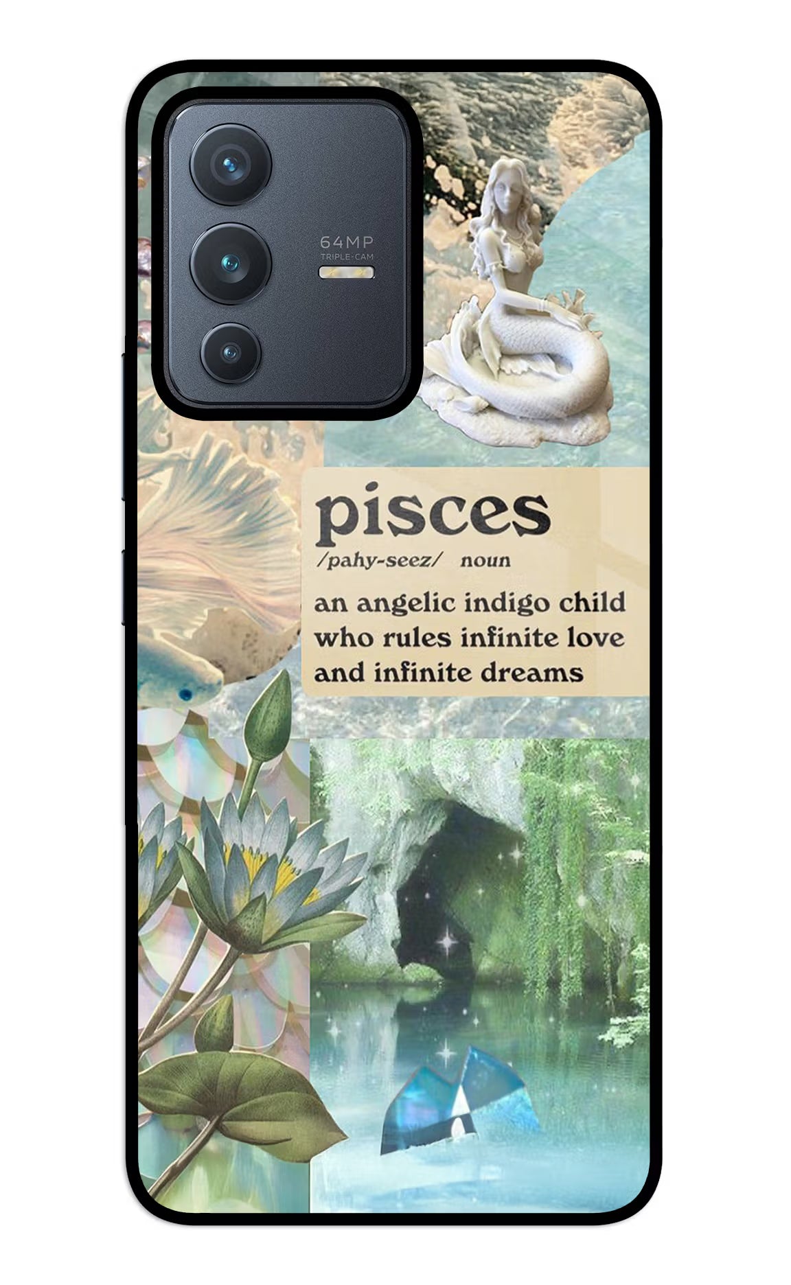 Pisces Zodiac Vivo V23 5G Glass Case