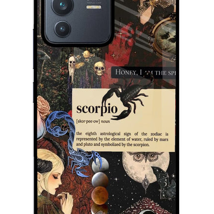 Scorpio Zodiac Vivo V23 5G Glass Case