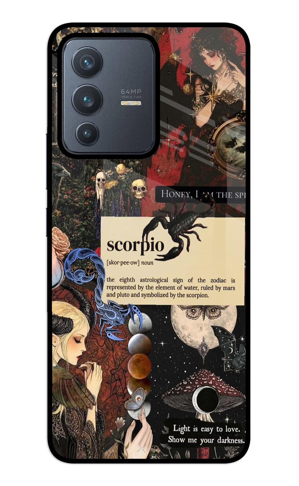 Scorpio Zodiac Vivo V23 5G Glass Case