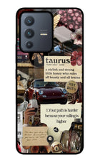 Taurus Zodiac Vivo V23 5G Glass Case