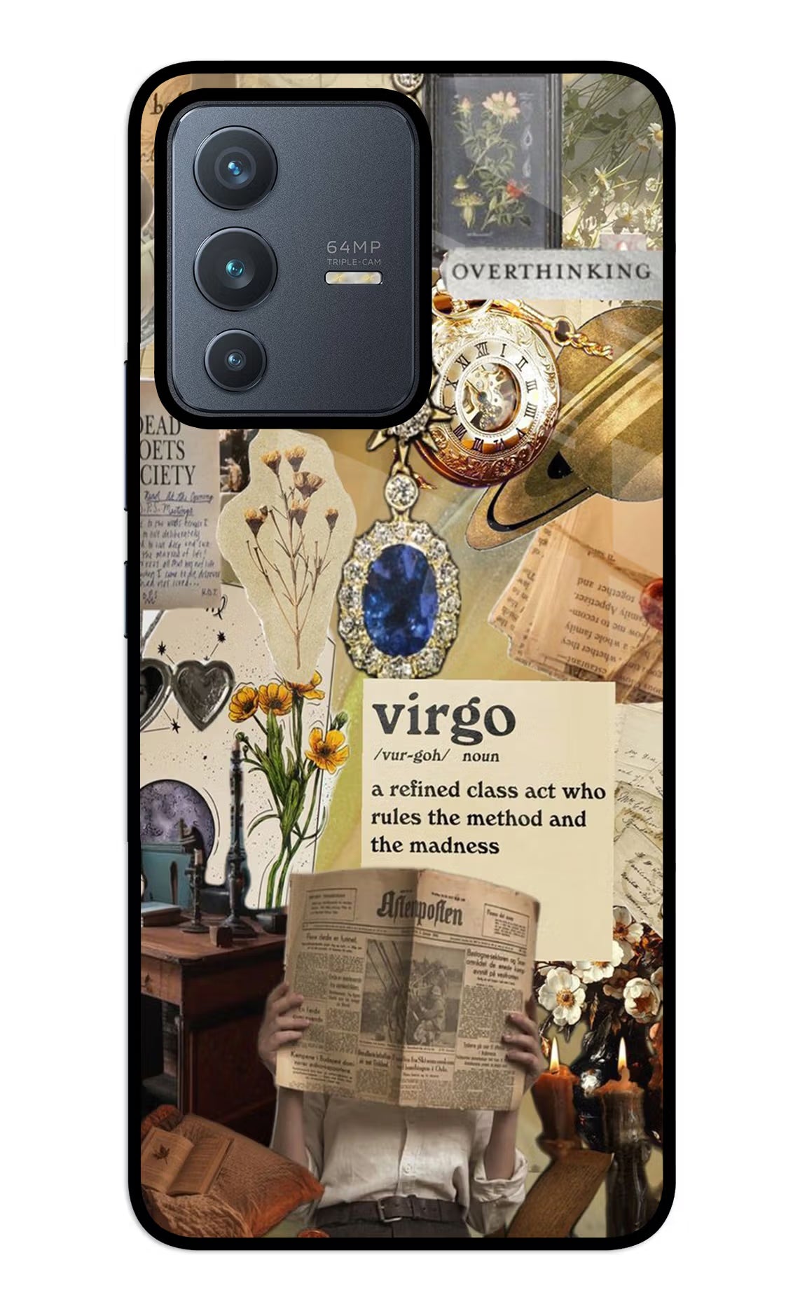 Virgo Zodiac Vivo V23 5G Glass Case