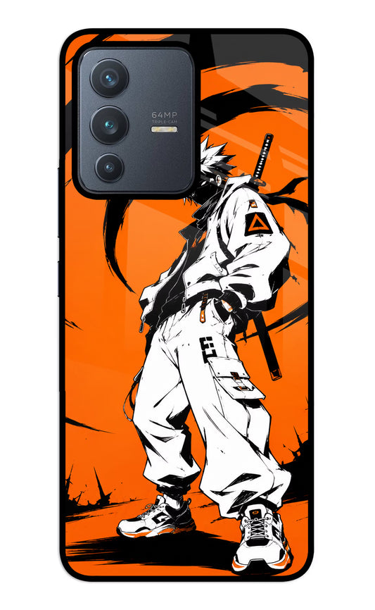 Street Samurai  Vivo V23 5G Glass Case
