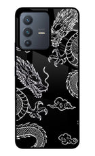Twin Dragons Vivo V23 5G Glass Case