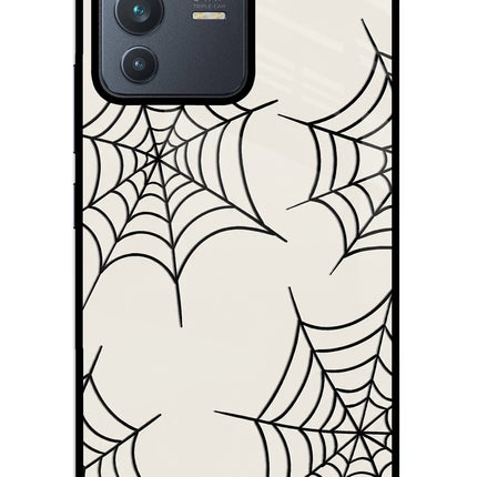 Spider Web Vivo V23 5G Glass Case
