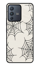 Spider Web Vivo V23 5G Glass Case