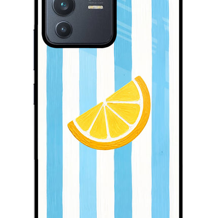 Summer Lemon Vivo V23 5G Glass Case