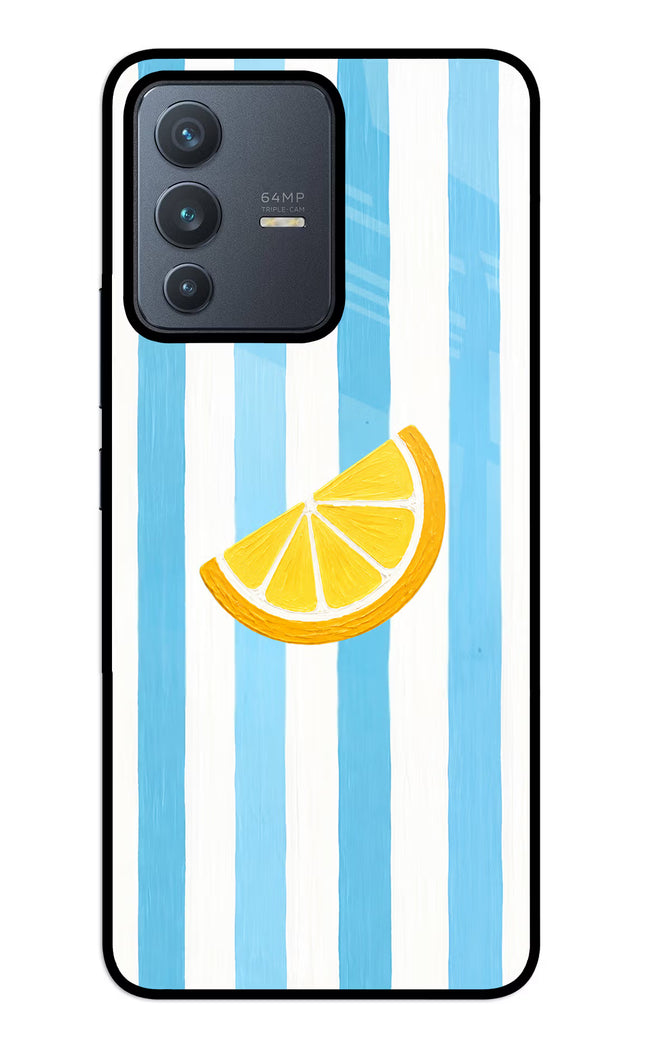 Summer Lemon Vivo V23 5G Glass Case