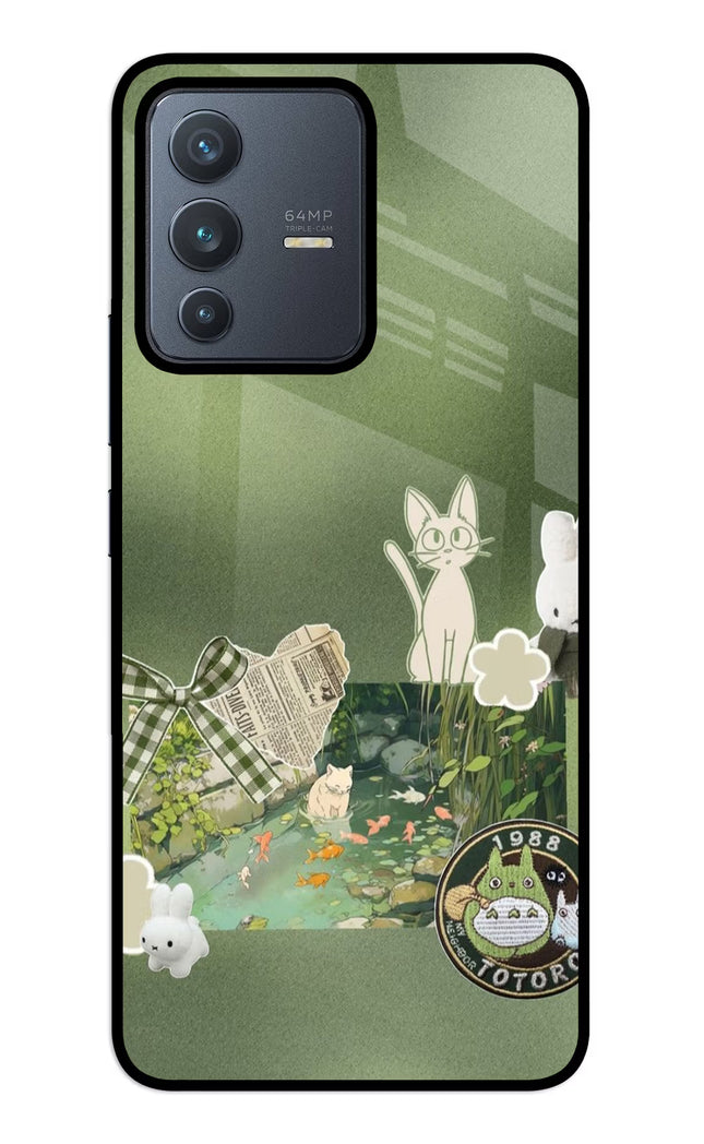 Aesthetic anime Vivo V23 5G Glass Case