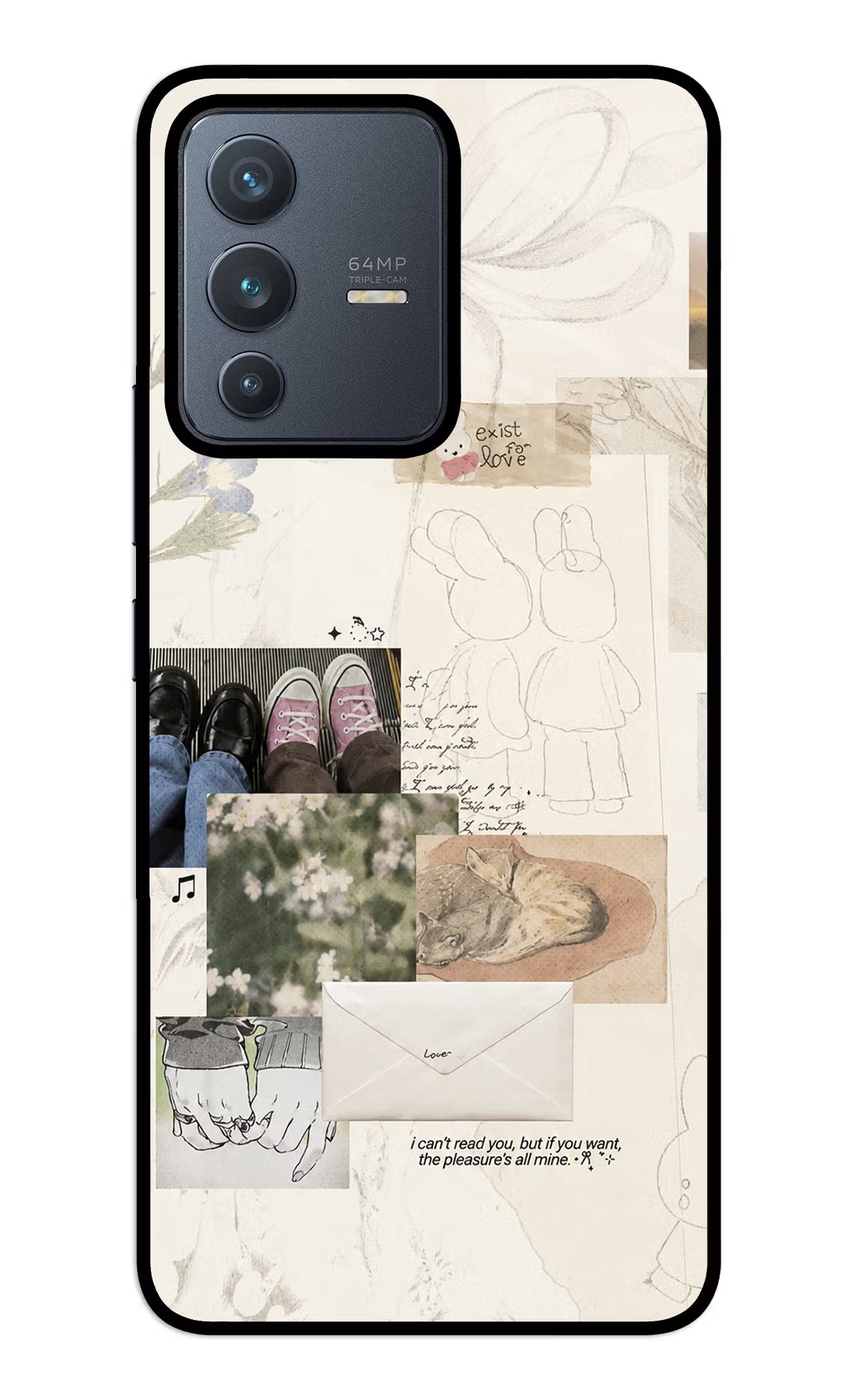 Soft Aesthetic Vivo V23 5G Glass Case