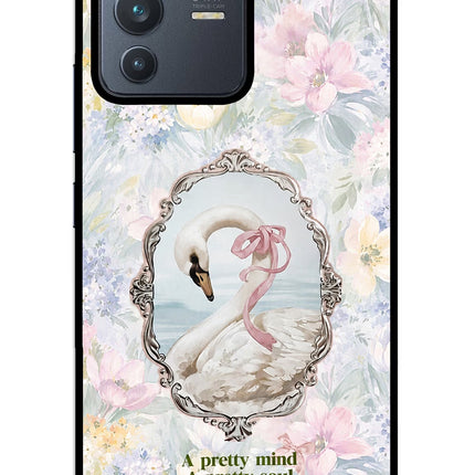 Pretty Mind Pretty Soul Vivo V23 5G Glass Case