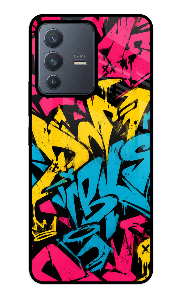 Graffiti Vibe Vivo V23 5G Glass Case