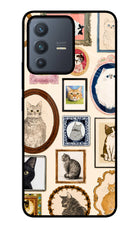 Mirror Cats Vivo V23 5G Glass Case