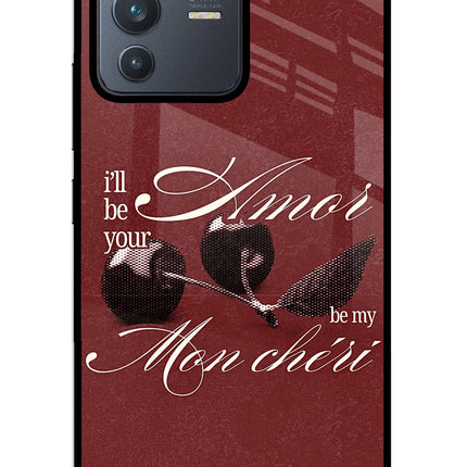 Velvet Cherry Vivo V23 5G Glass Case