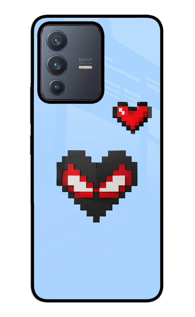 Peter Heart Vivo V23 5G Glass Case
