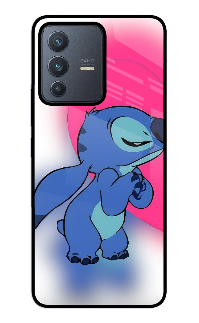 Stitch Hug Vivo V23 5G Glass Case