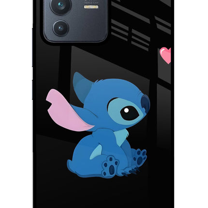 Stitch Crush Vivo V23 5G Glass Case