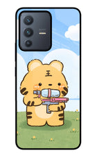 Tiger Treat Vivo V23 5G Glass Case